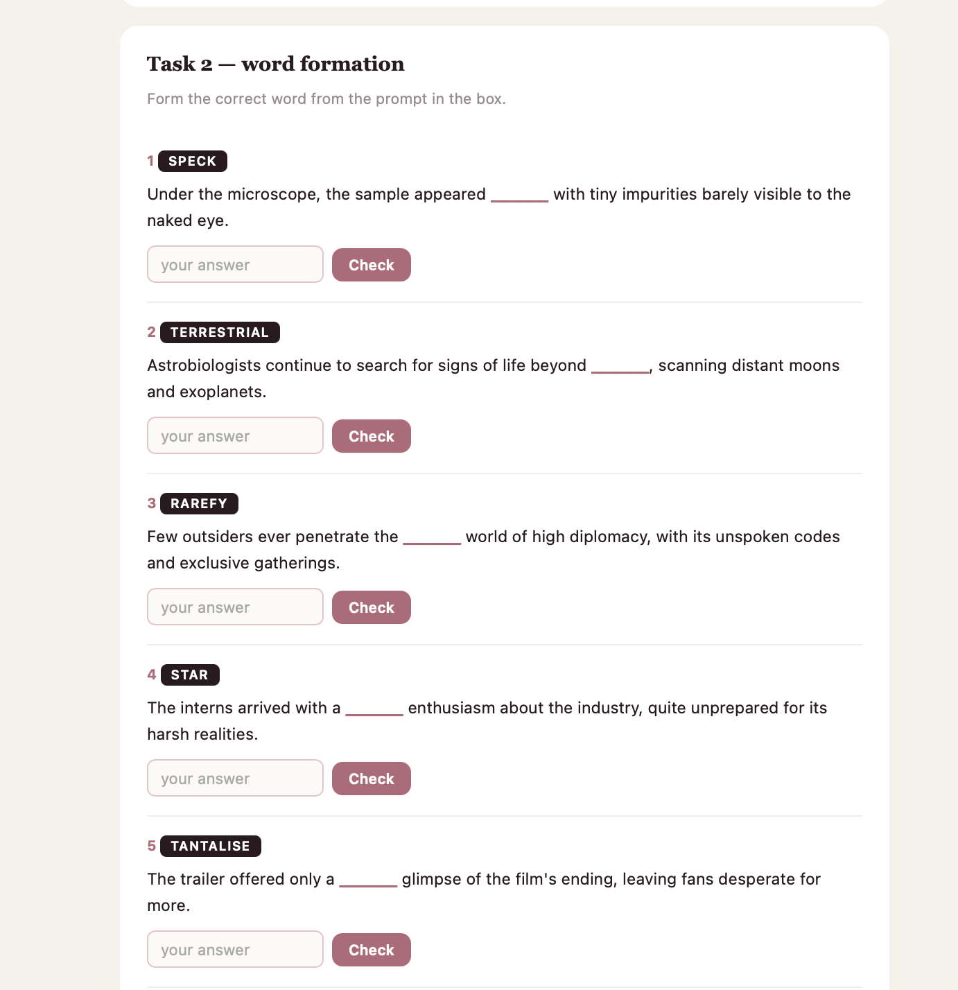 Word formation